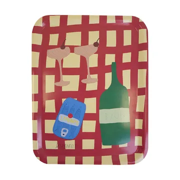 Sera tray - Red, 33x43 cm - Byon