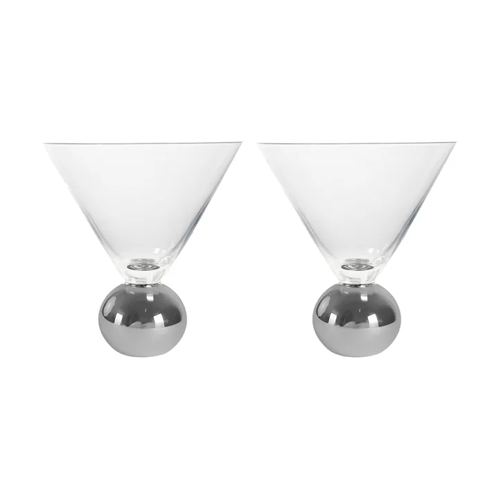 Spice glass 24 cl 2-pack - Clear-silver - Byon