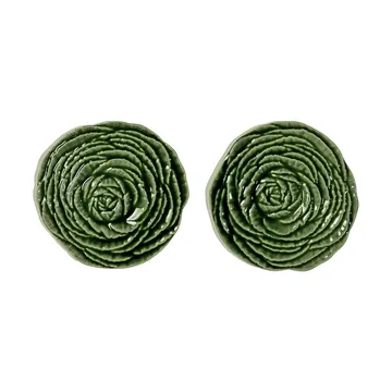 Veggie coasters Ø10 cm 2-pack - Green - Byon