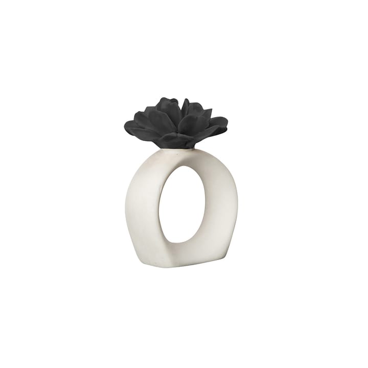 Water Lily napkin ring, white-black Byon