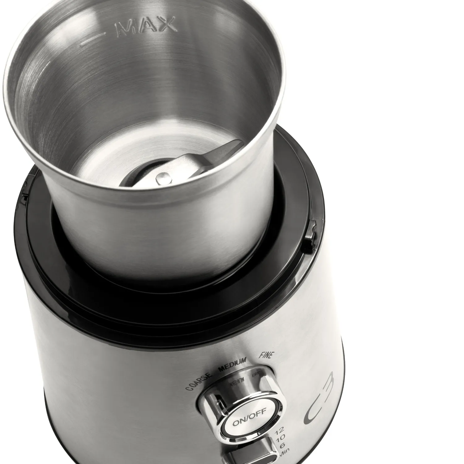 Design Coffee Grinder CG700 85g, Brushed stainless steel C3