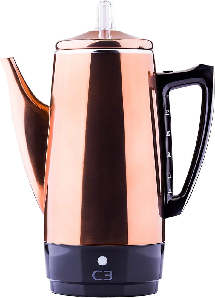 Percolator 12 cups - Copper-colored - C3