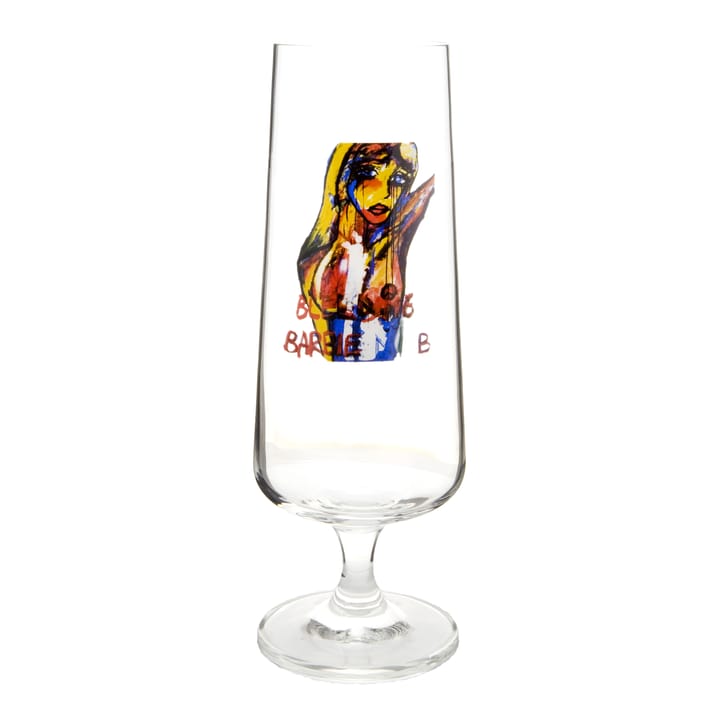 Bleeding Barbie beer glass, 50 cl Carolina Gynning