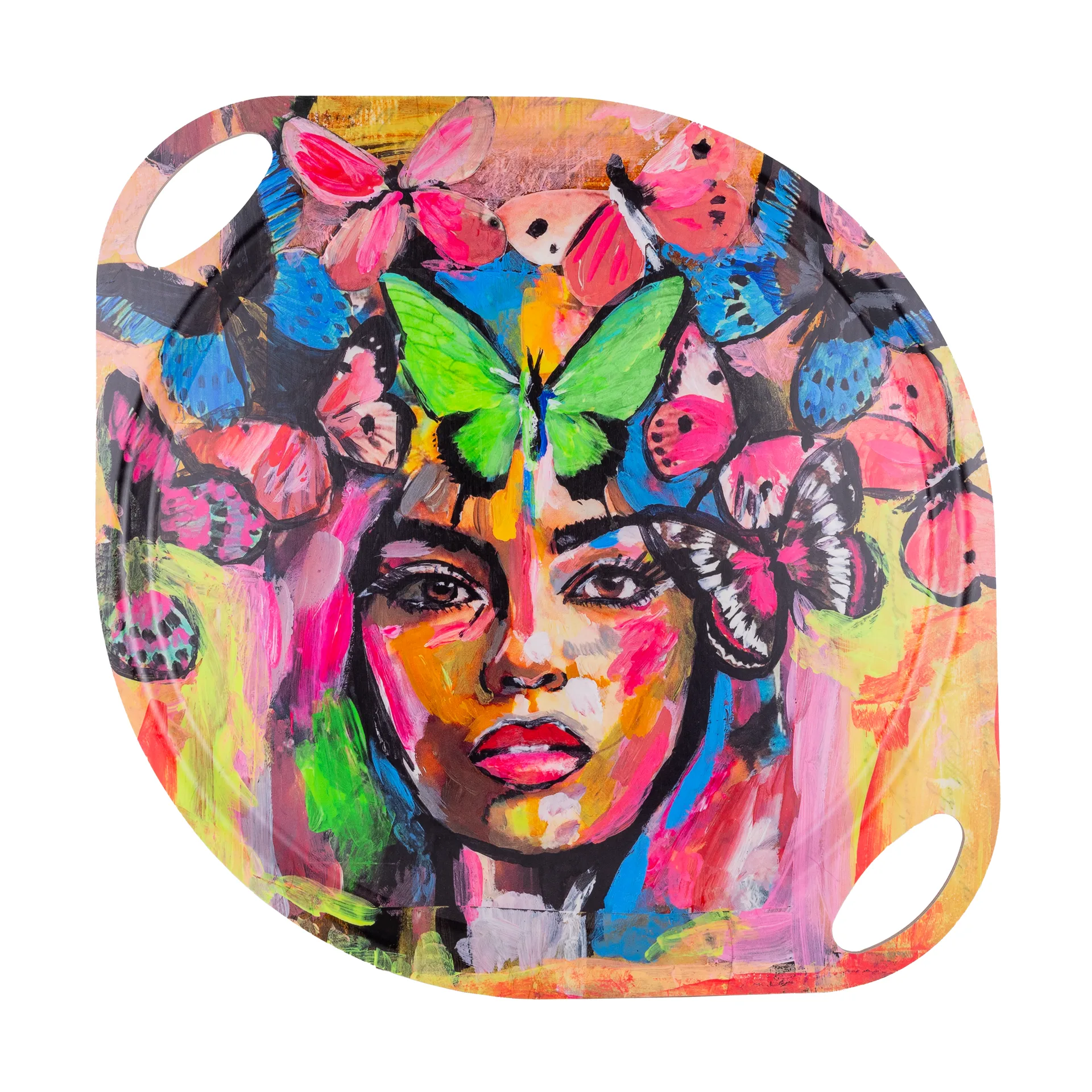 Coming back to life tray with handles 38x47 cm, Multi Carolina Gynning