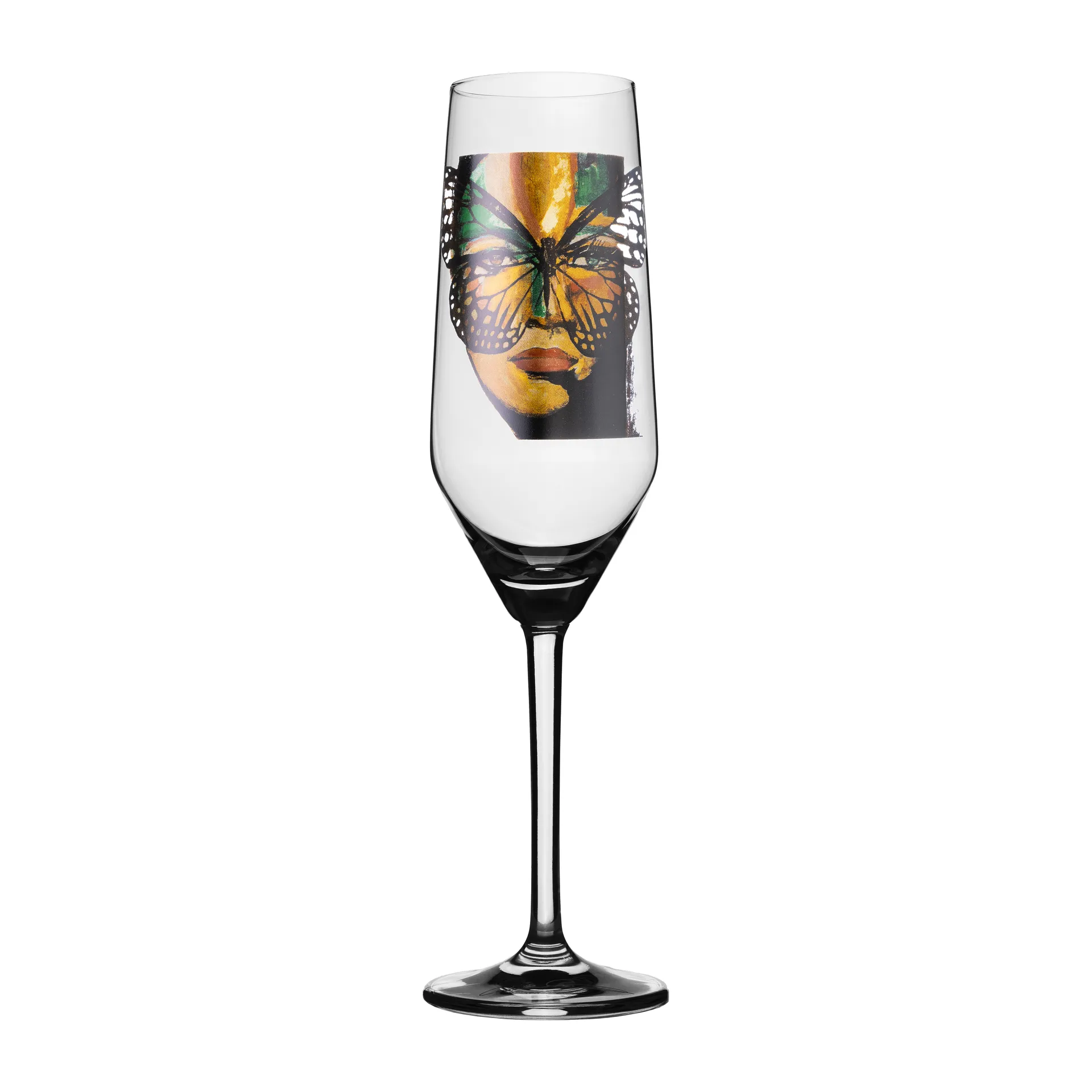 Golden Butterfly champagne glass 30 cl, Clear Carolina Gynning