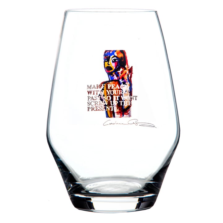 Make Peace water glass - 35 cl - Carolina Gynning