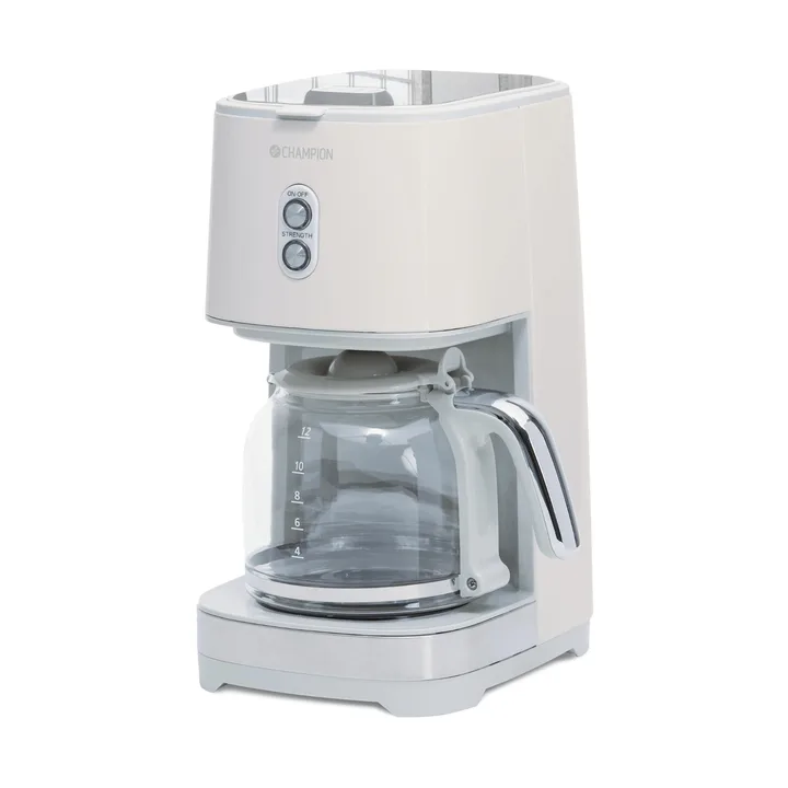 Champion Creme White coffee maker - Beige, 12 cups - Champion
