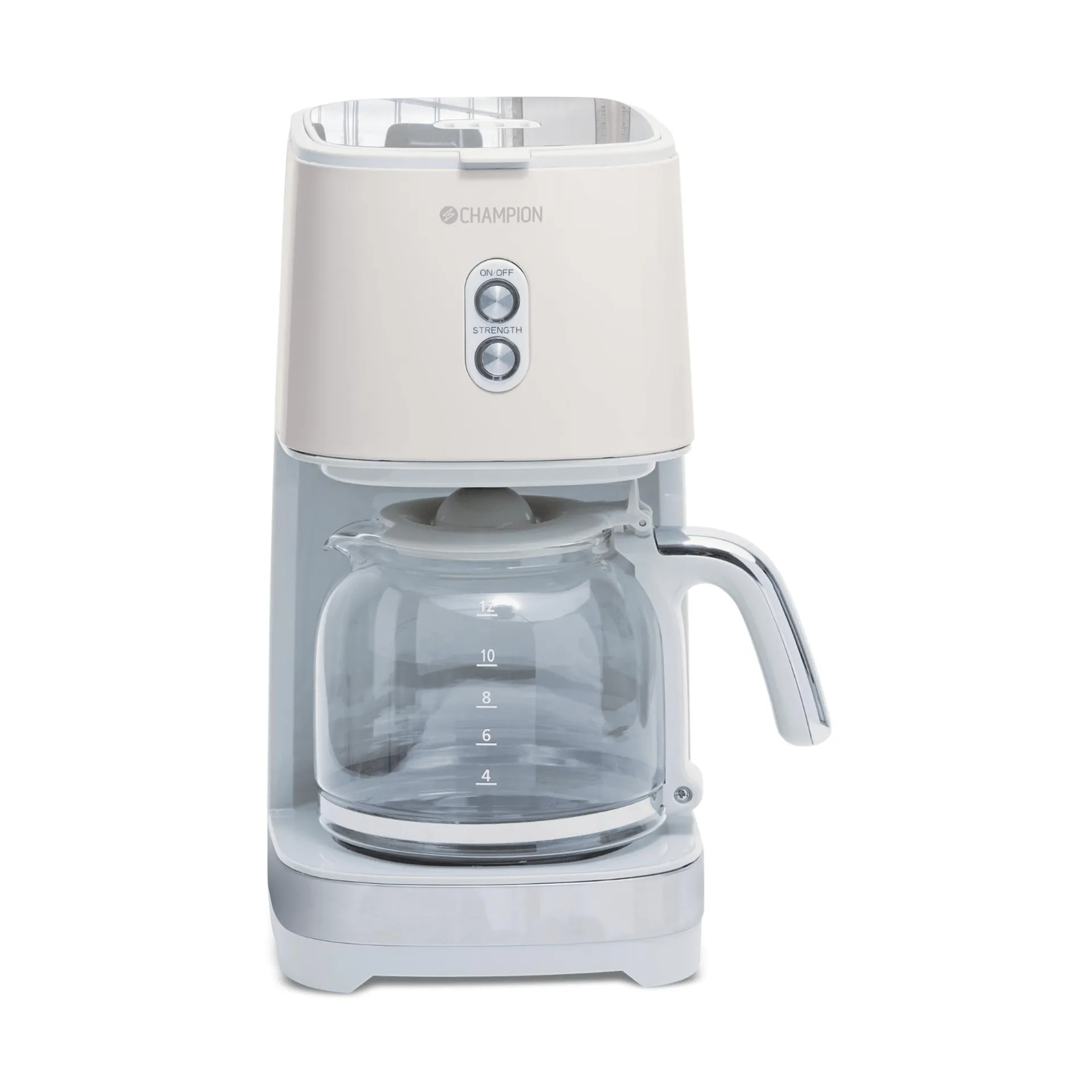 Champion Creme White coffee maker, Beige, 12 cups Champion
