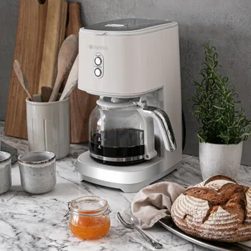 Champion Creme White coffee maker - Beige, 12 cups - Champion