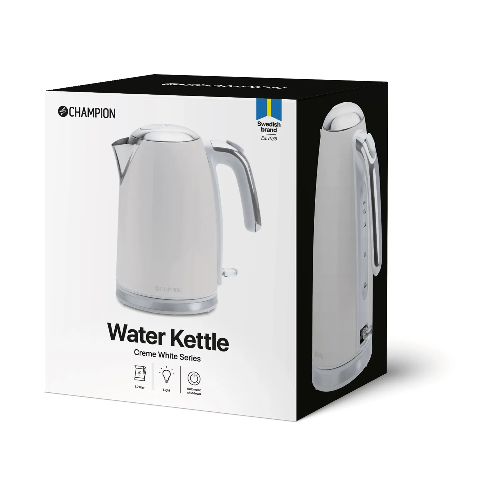 Champion Creme White kettle, Beige, 1.7 l Champion