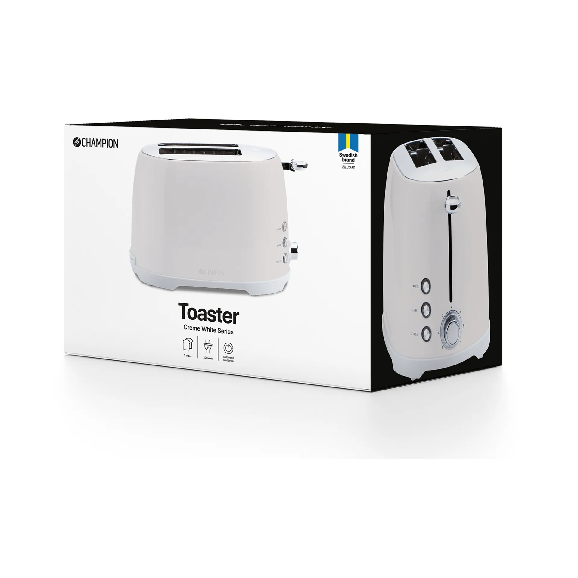 Champion Creme White toaster 2-slice, Beige Champion