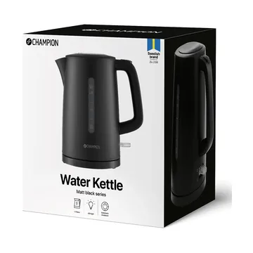 Champion kettle - Matt black, 1.7 l - Champion