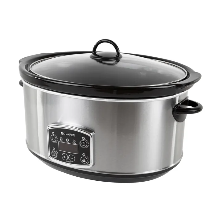 Champion slow cooker - Stainless steel, 6.5 l - Champion