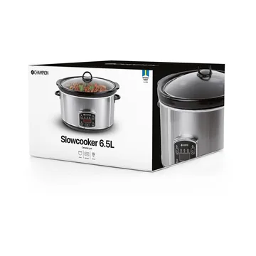 Champion slow cooker - Stainless steel, 6.5 l - Champion