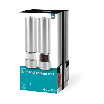 Champion SPK100 salt and pepper grinder set - Stainless steel - Champion