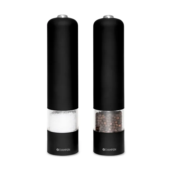 Champion SPK120 salt and pepper mill set - Matte black - Champion