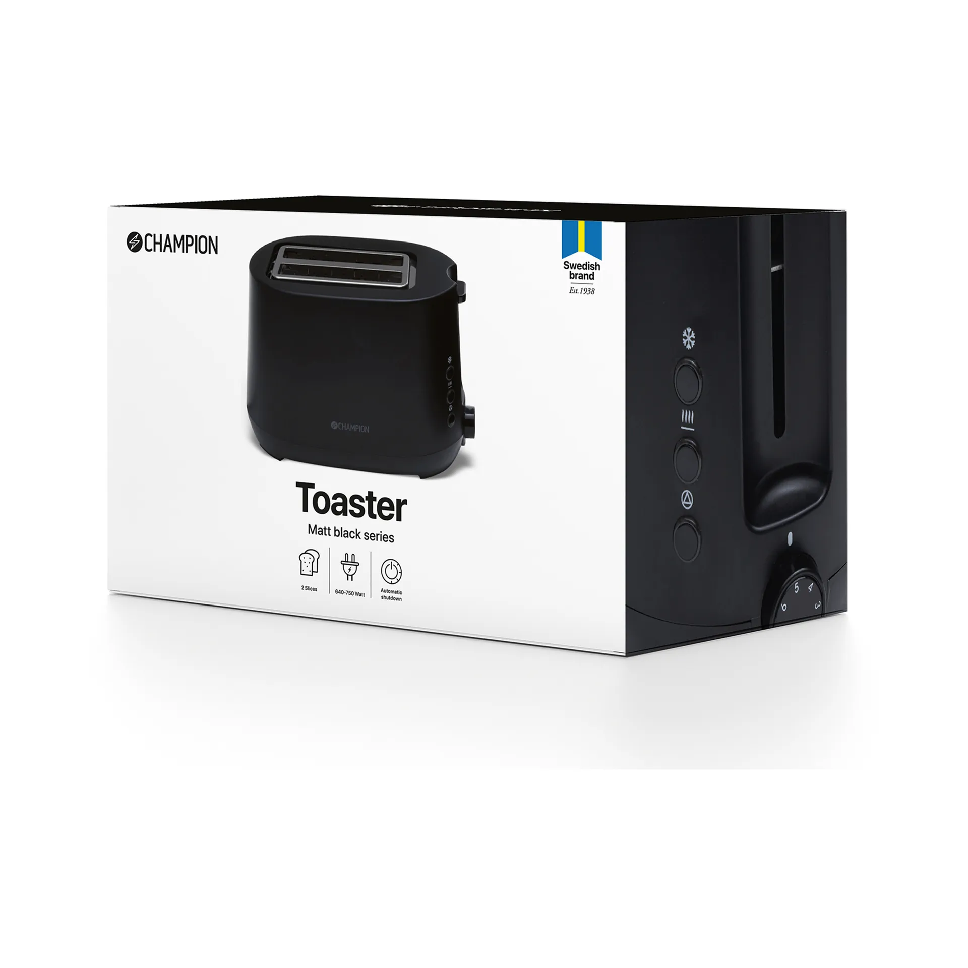 Champion toaster, Matte black Champion