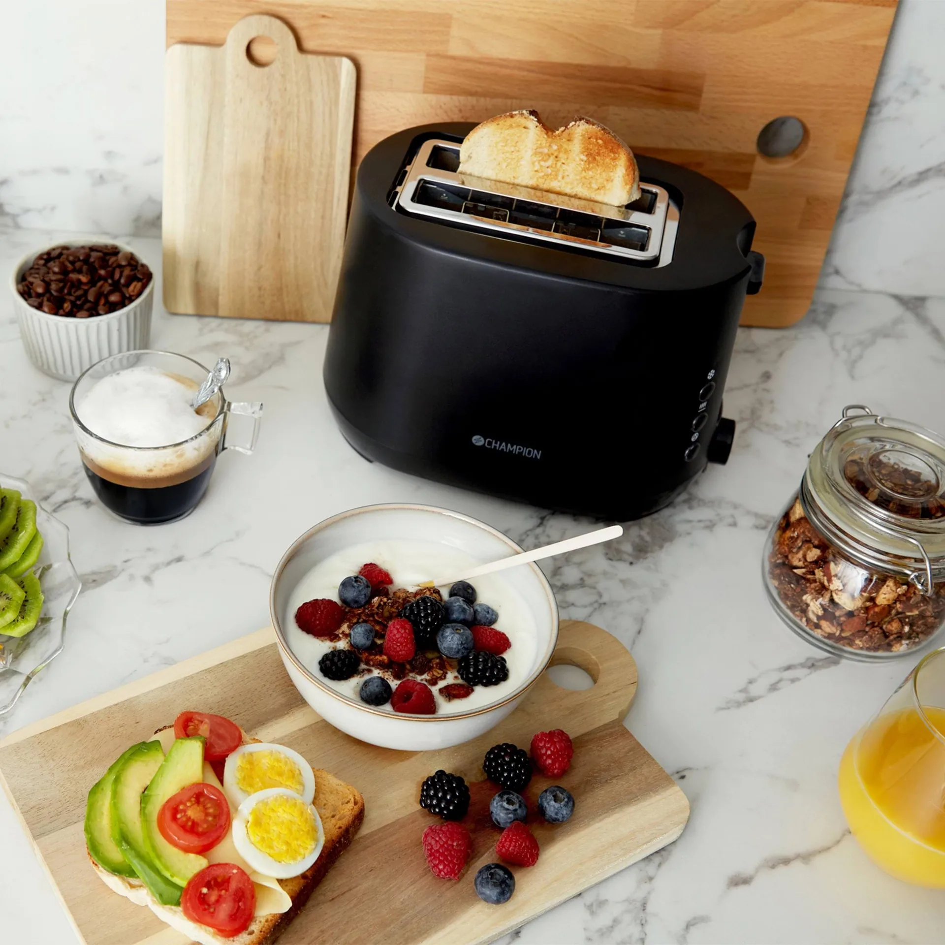 Champion toaster, Matte black Champion