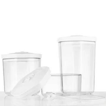 Champion vacuum containers, set of 3 - Transparent - Champion