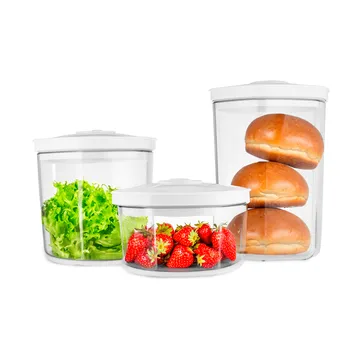 Champion vacuum containers, set of 3 - Transparent - Champion