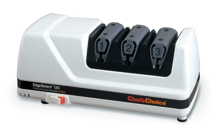 Model 120 Electric Diamond knife Sharpener 3 Steps, White Chef's Choice