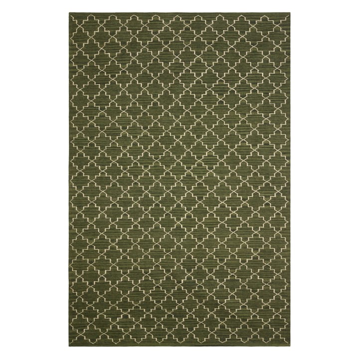 New Geometric rug 180x272 cm - Green melange - off white - Chhatwal & Jonsson