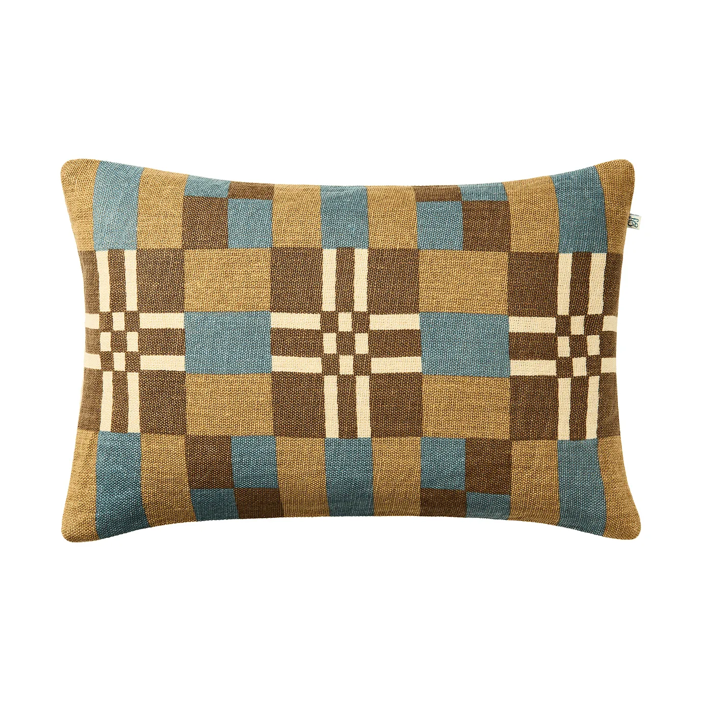 Ravi cushion cover, Khaki-Heaven Blue-Taupe, 40x60 cm Chhatwal & Jonsson