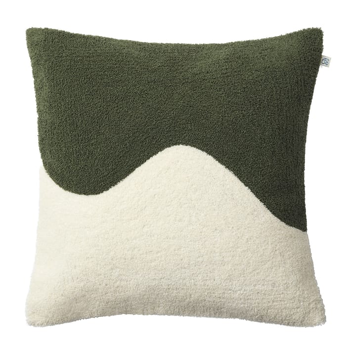 Yogi cushion cover 50x50 cm, Cactus green-off white Chhatwal & Jonsson