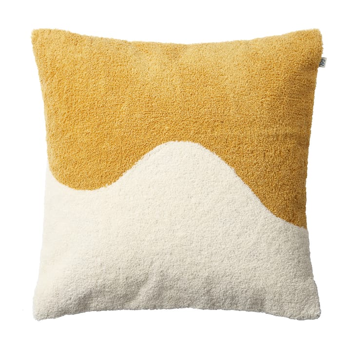 Yogi cushion cover 50x50 cm, Spicy yellow-off white Chhatwal & Jonsson