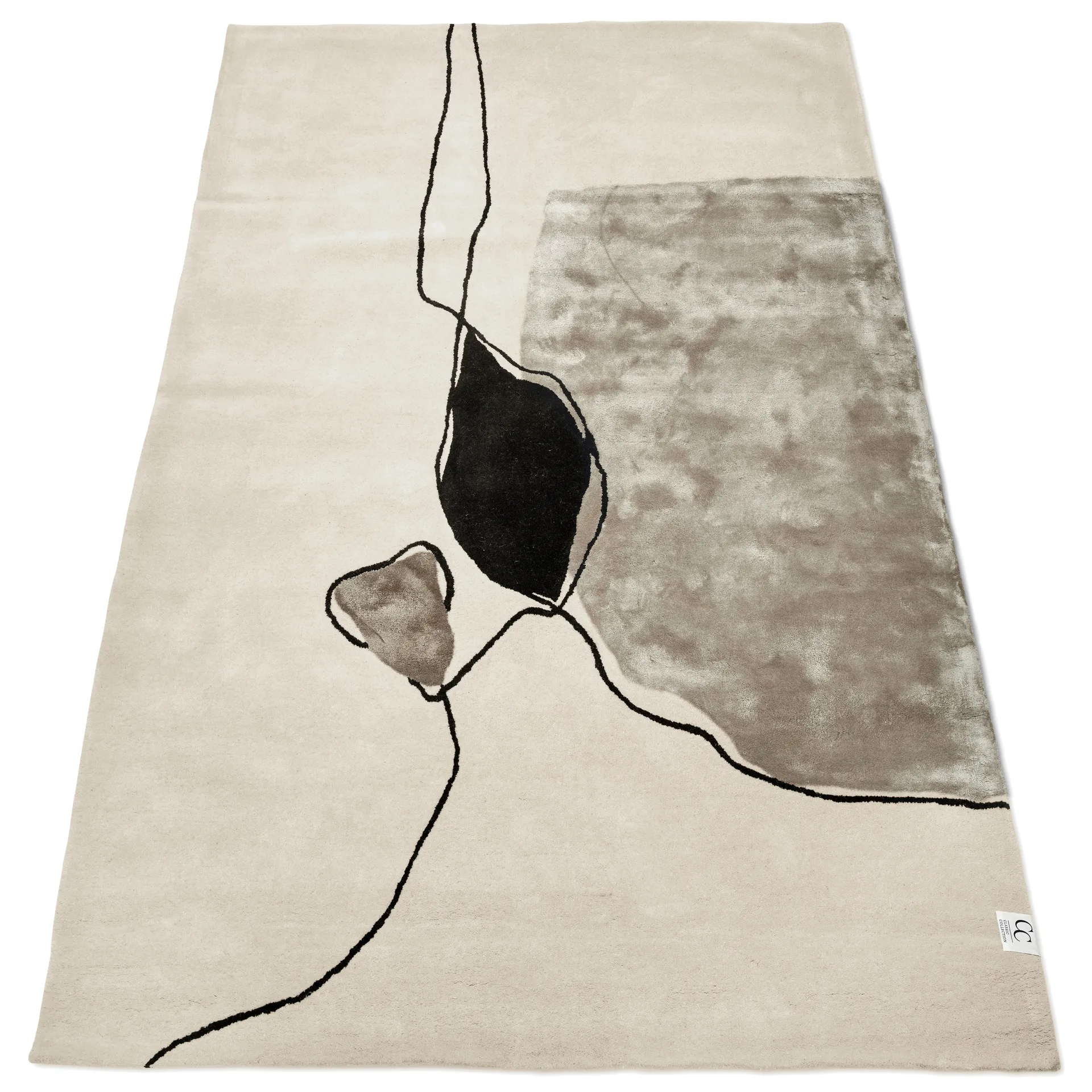 Abstract rug 170x230 cm, Ivory Classic Collection