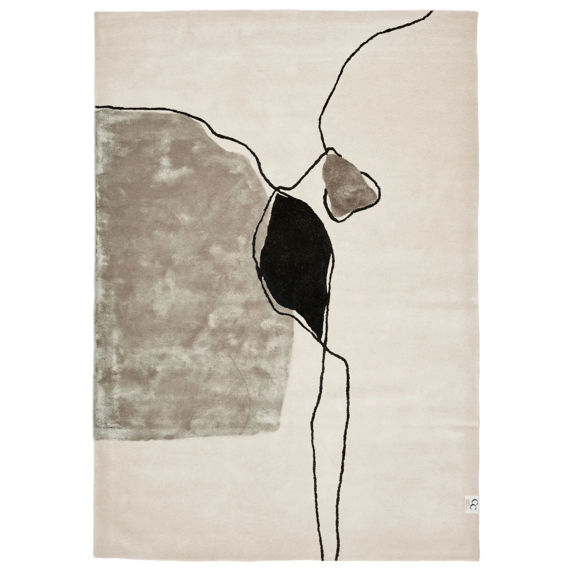 Abstract rug 200x300 cm, Ivory Classic Collection