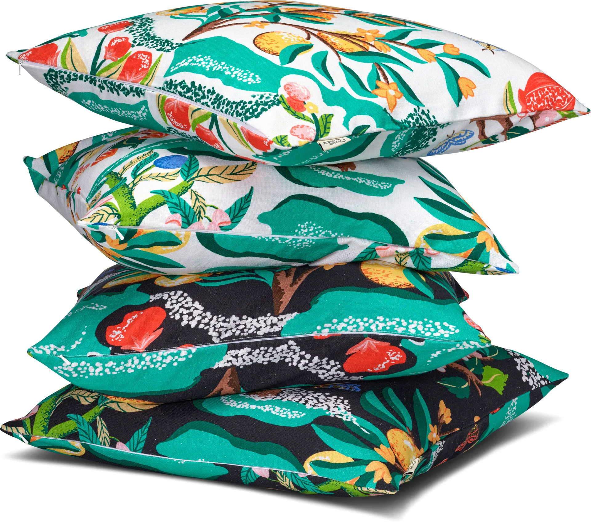 Botanical Cherry cushion cover 50x50 cm, White Classic Collection