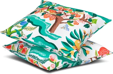 Botanical Cherry cushion cover 50x50 cm - White - Classic Collection