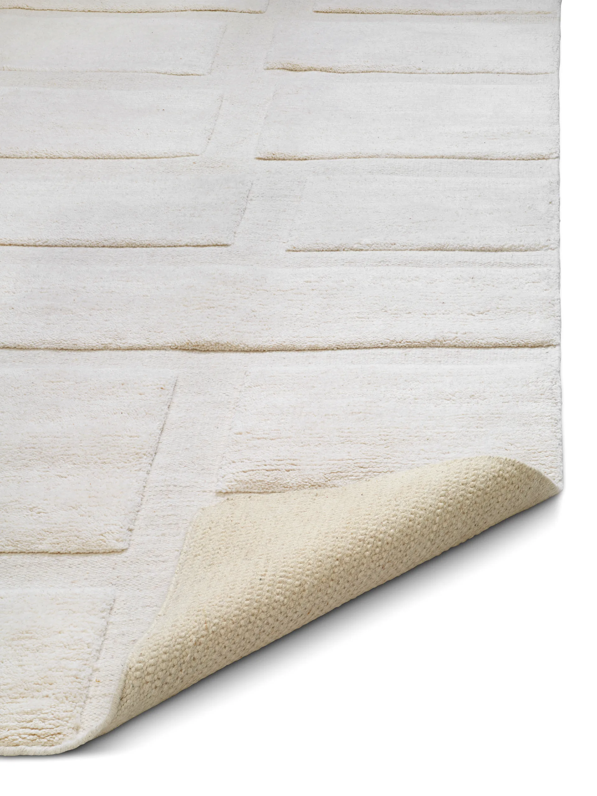 Bricks wool rug 200x300 cm, Ivory Classic Collection