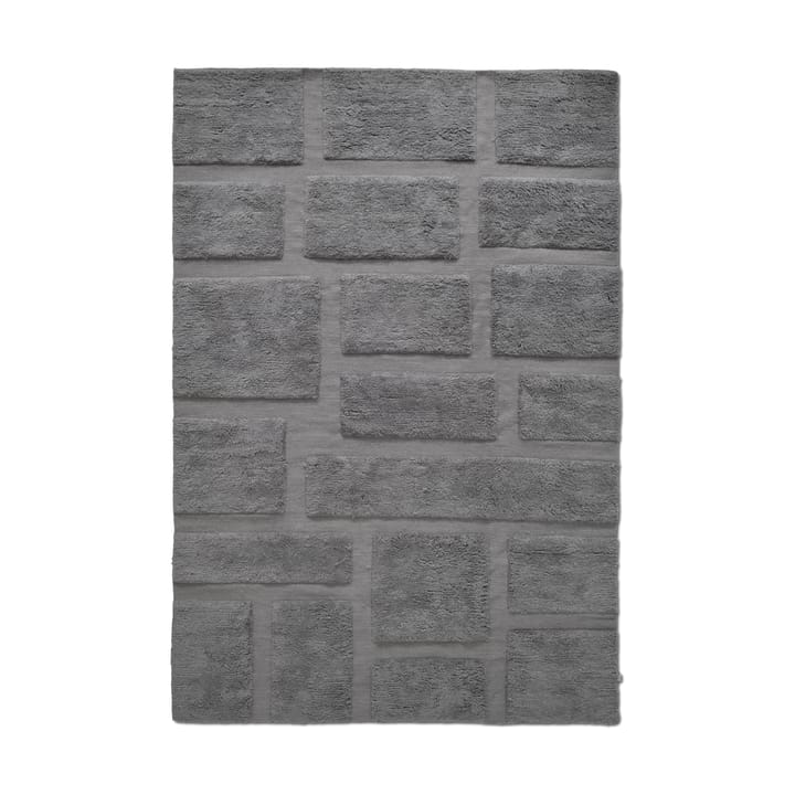 Bricks wool rug 250x350 cm, Grey Classic Collection