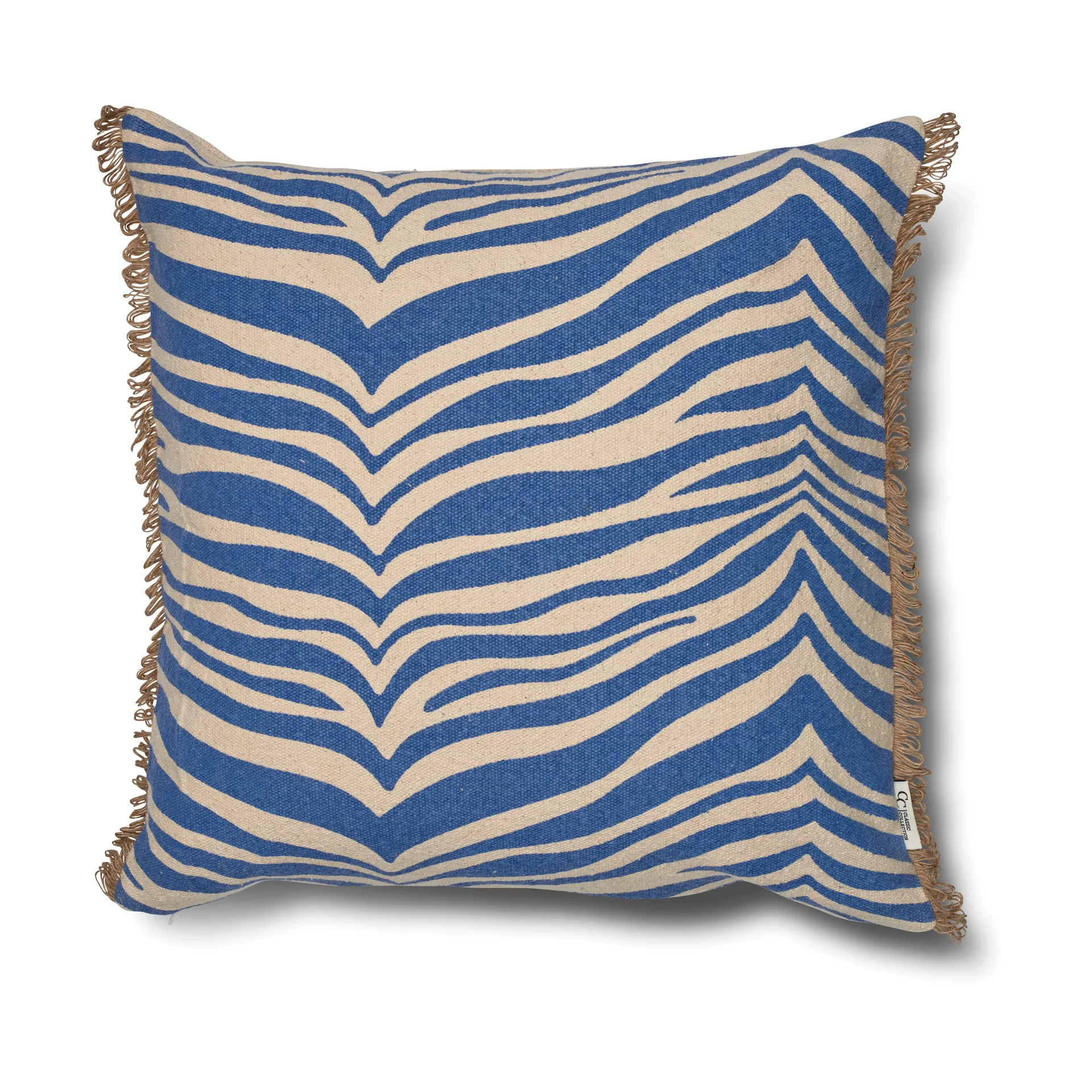 Classic Collection Zebra cushion 50x50 cm, Blue Classic Collection