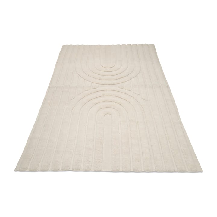 Curve wool rug 200x300 cm, Ivory Classic Collection