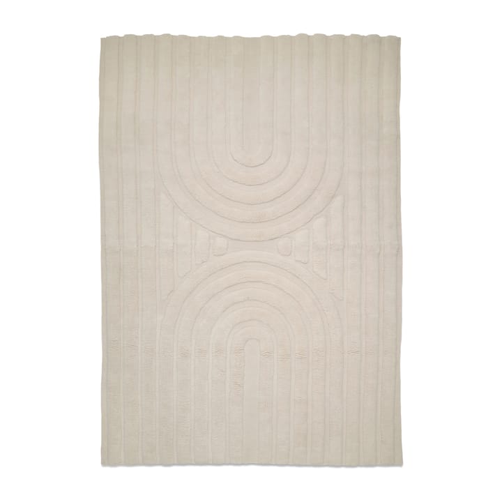 Curve wool rug 250x350 cm - Ivory - Classic Collection