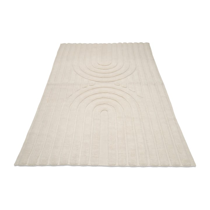 Curve wool rug 250x350 cm, Ivory Classic Collection