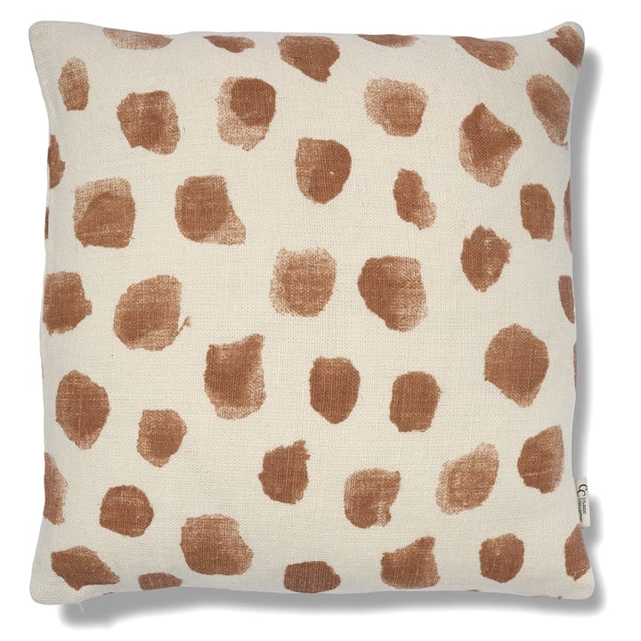 Dotty pillowcase 50x50 cm, White-glazed ginger Classic Collection