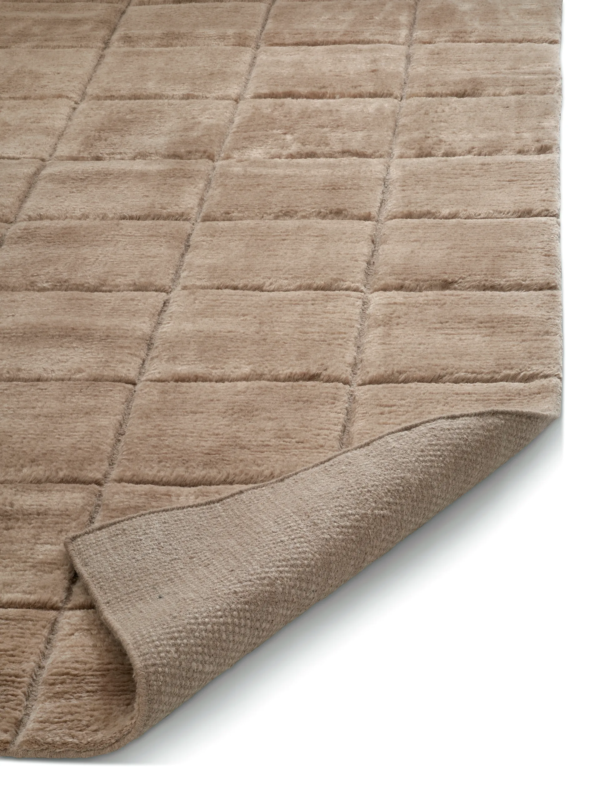Grid rug, Chocolate, 250x350 cm Classic Collection