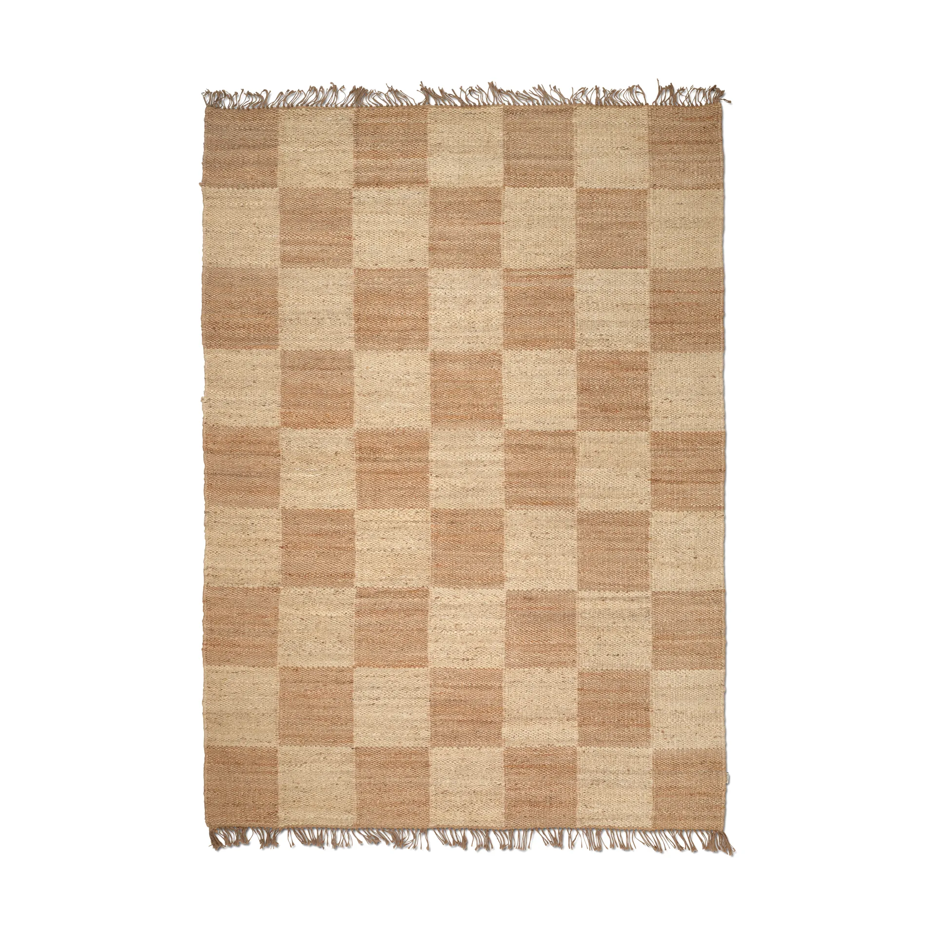 Jute Squares rug, Natural, 250x350 cm Classic Collection