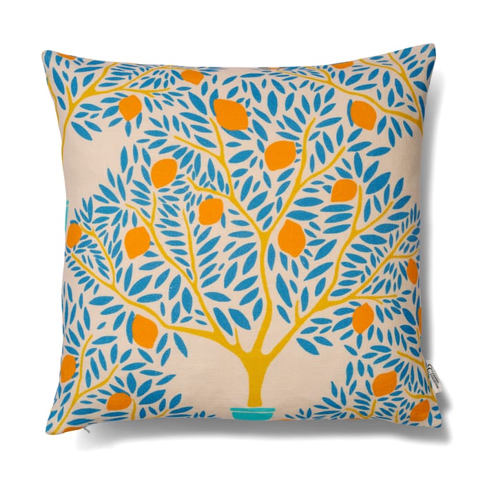 Lemon garden cushion cover 50x50 cm, Blue Classic Collection