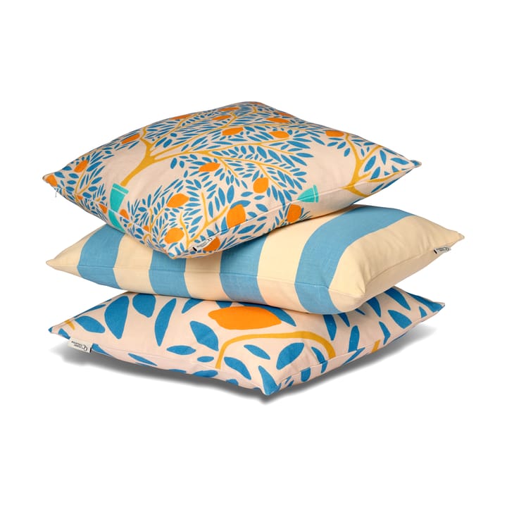 Lemon garden cushion cover 50x50 cm, Blue Classic Collection