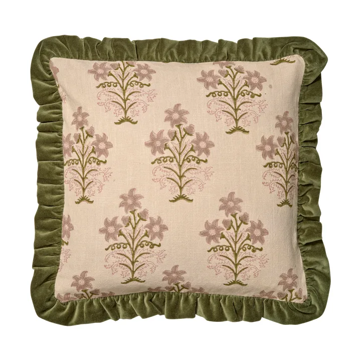 Lily cushion cover 50x50 cm - Green - Classic Collection