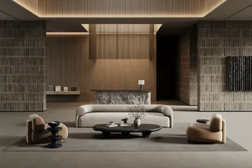 Lobby rug - Gray, 400x400 cm - Classic Collection