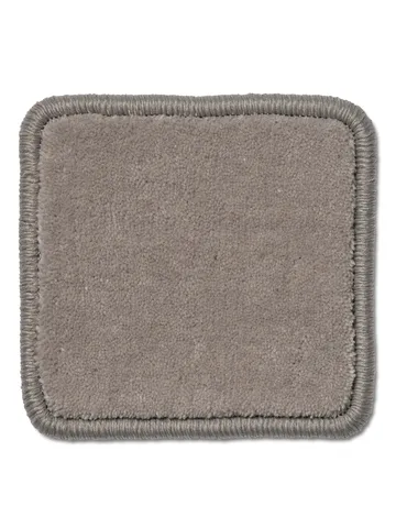 Lobby rug with overlock stitching - Grey, 200x200 cm - Classic Collection