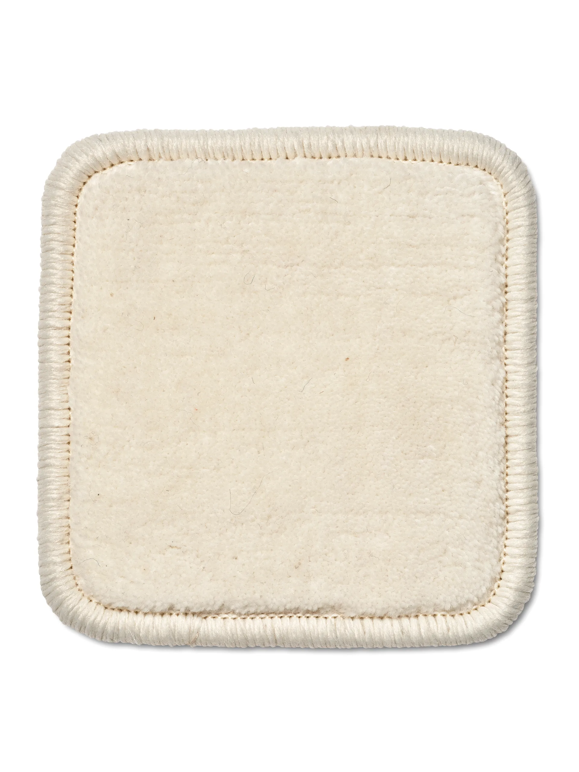 Lobby rug with overlock stitching, Off-white, 400x400 cm Classic Collection