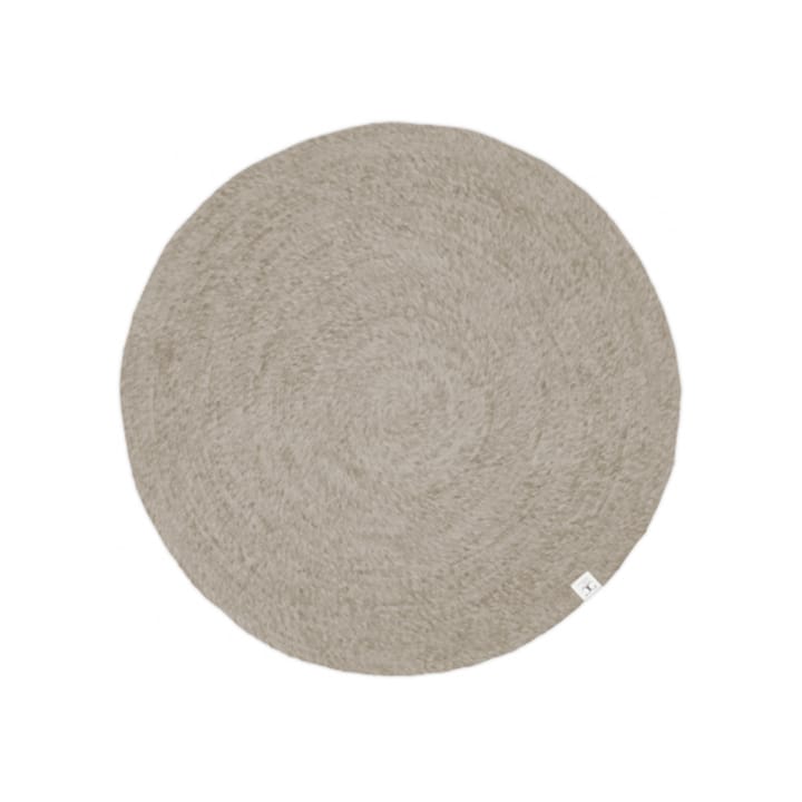 Merino Rug round, Oat, 160 cm Classic Collection