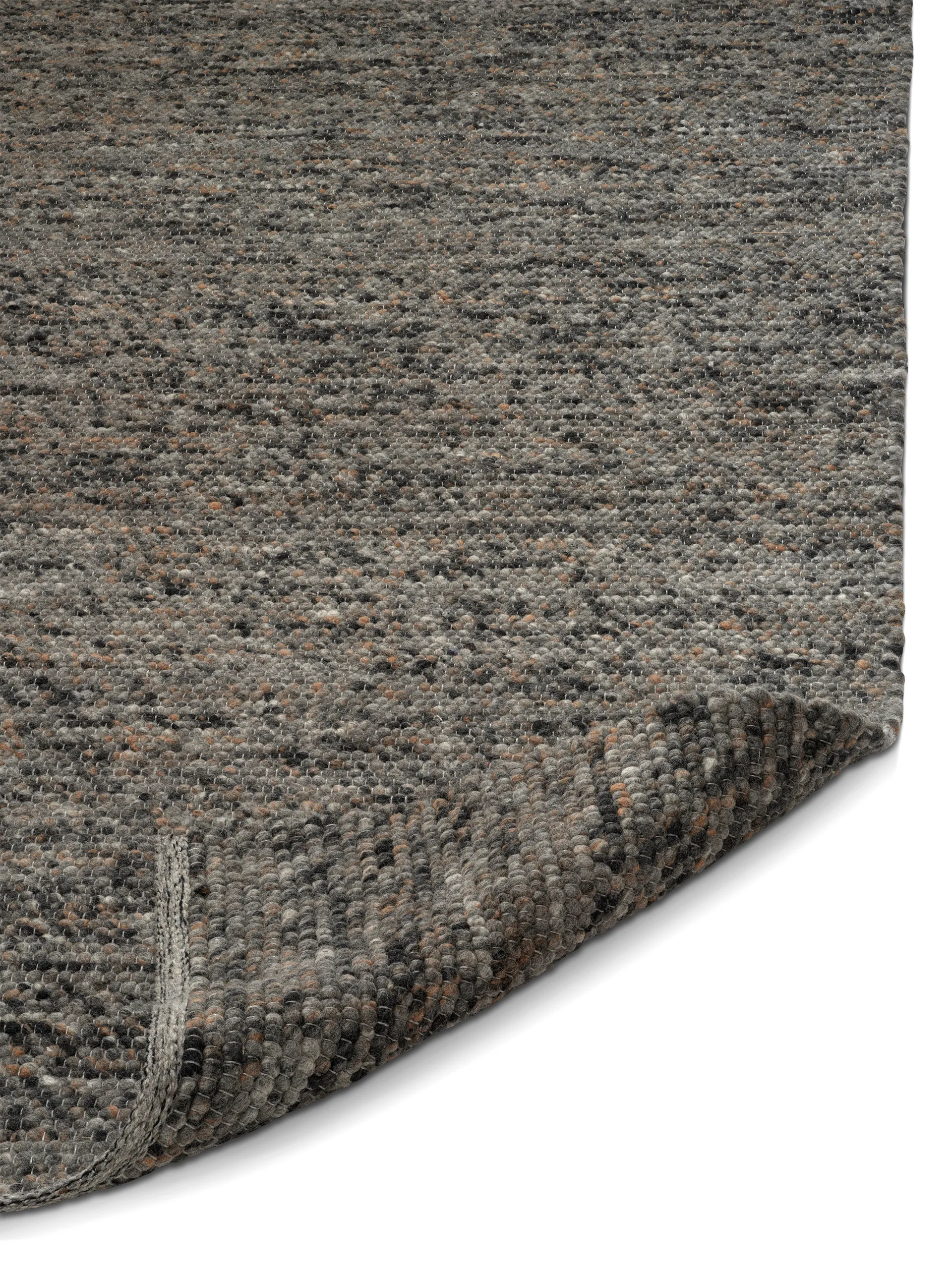 Merino wool carpet 250x350 cm, Grey melange Classic Collection